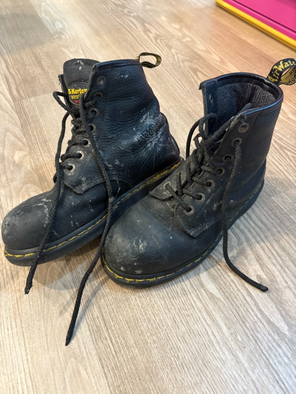 Steel toe Dr. Martens